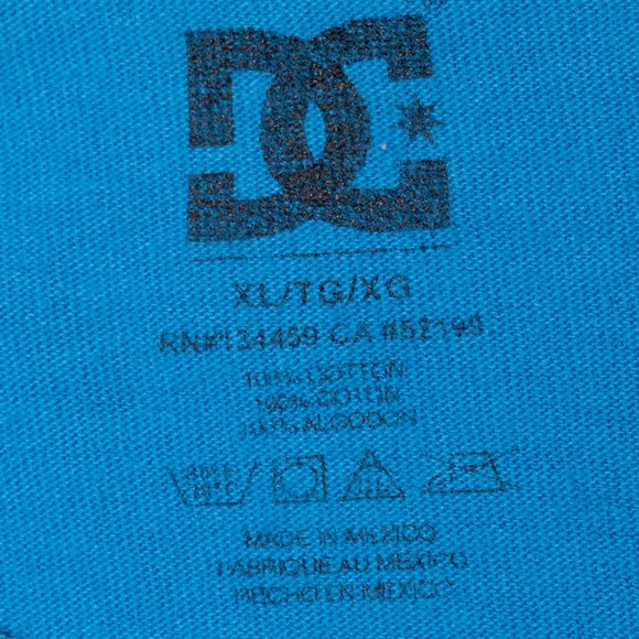 DC Shoe Blue XL T-Shirt - Picture 3 of 4